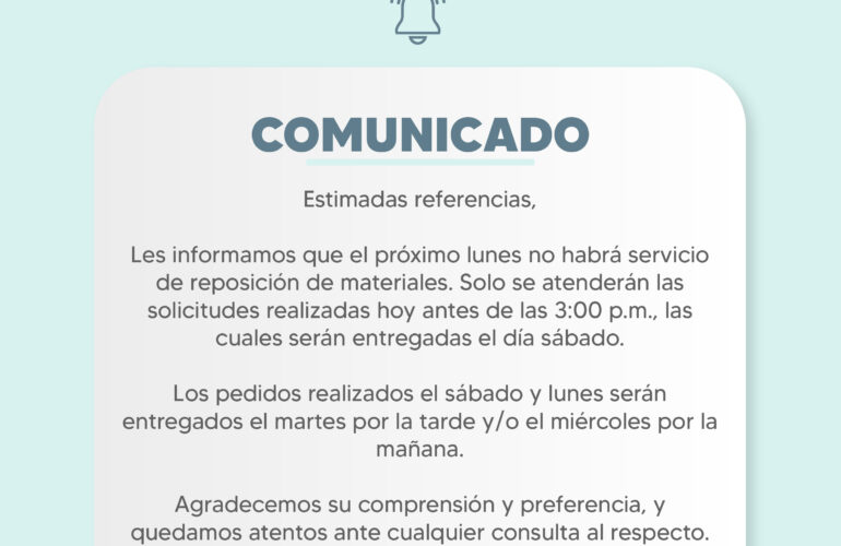 Comunicados - Suiza Lab